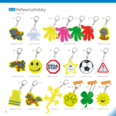 Reflexní taháček hvězdička oranžová Reflexní taháček hvězdička oranžová